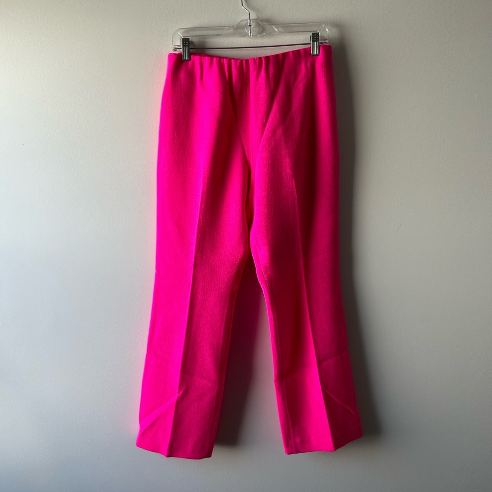 ANN MASHBURN Hot Pink Straight-Leg Pants